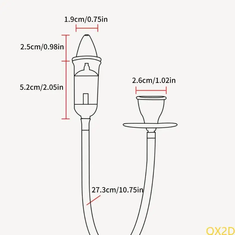 QX2D ناعمة الأنف الناشئة السيليكون منظف الأنف لضمان إزالة المخاط اللطيف #6