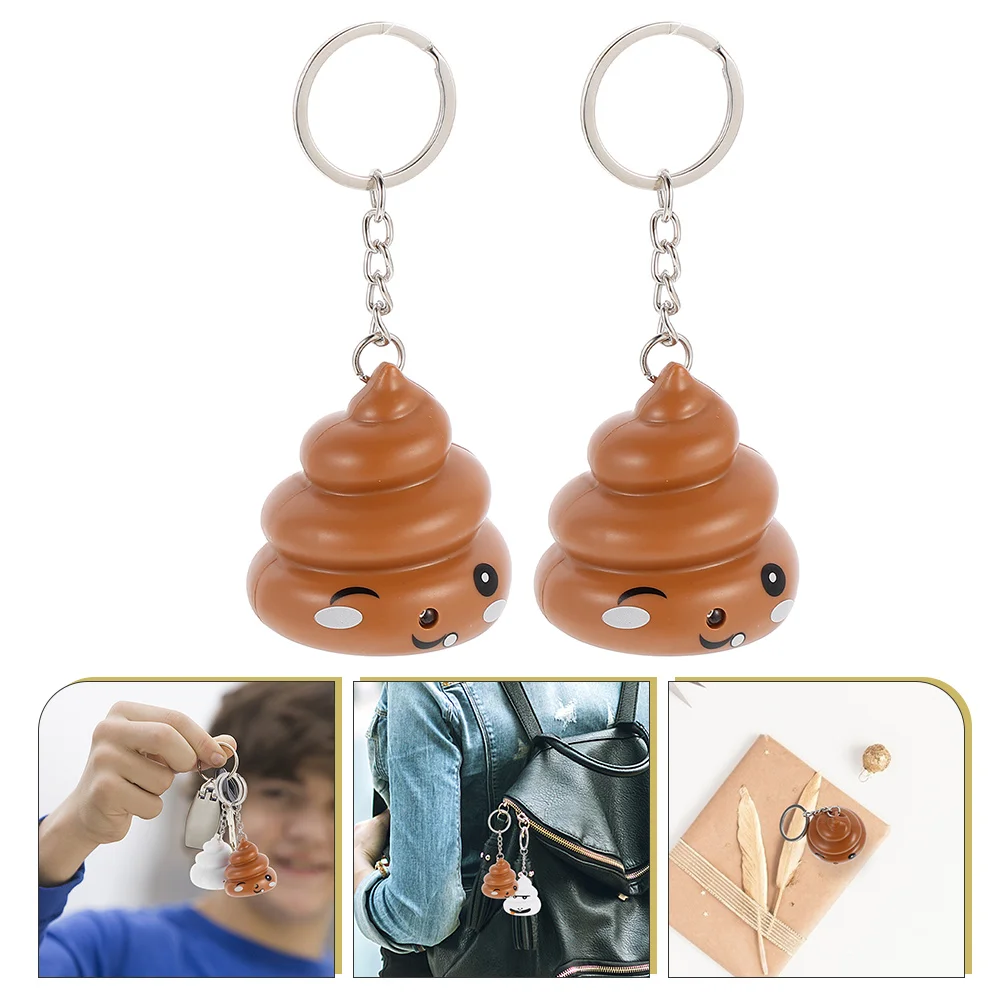 Key Chain Keychain Pendants Poop Hanging Ornaments Keychains Bag Shaped Holder Rings