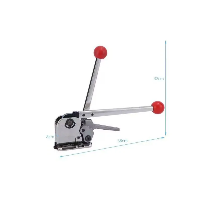 Nova ferramenta de embalagem de cinto de aço manual gd35, ferramenta de combinação manual sem fivela, máquina de embalagem de cinto de aço é adequada para 13-19mm