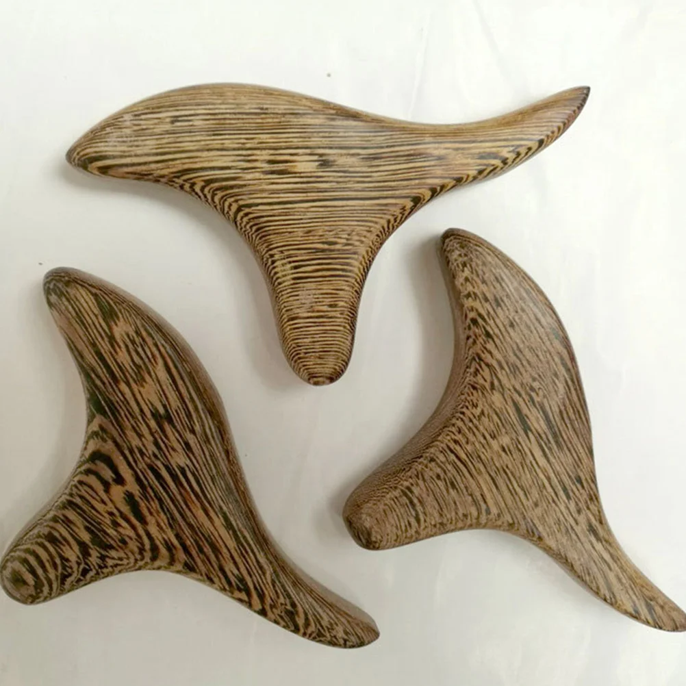 

2Pcs Wooden Acupoint Massage Sticks Ergonomic Design for Shoulder Arm Neck Back Home Beauty Salon Use