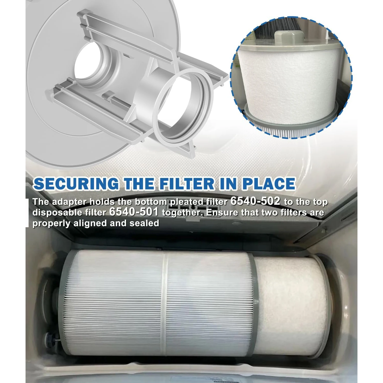 ANX 6540-503 Spa-Adapter für Sundance Microclean Filter 6540-501 & 6540-502, Whirlpool-Filterteile – Detail 5