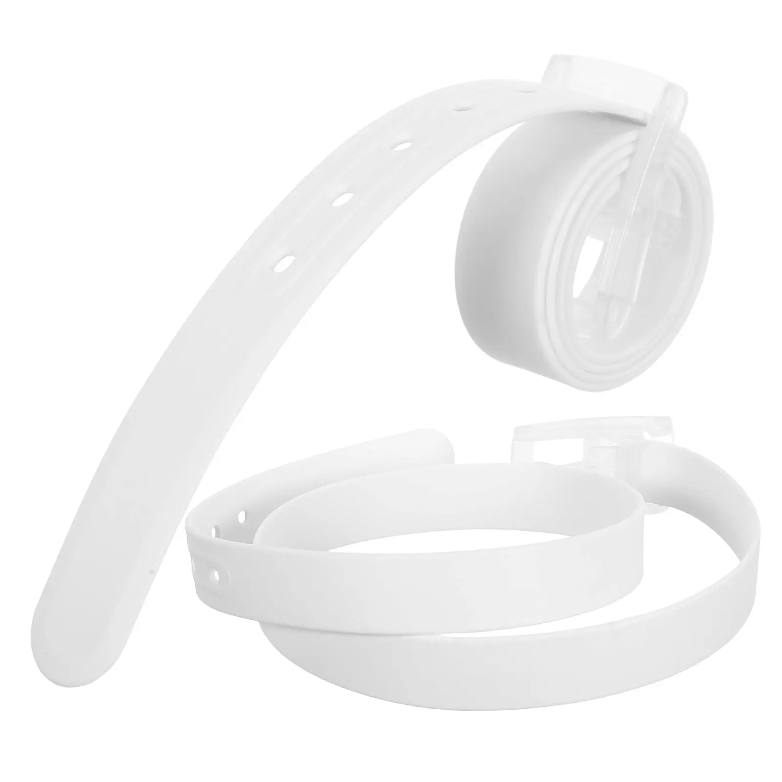 

2Pcs Silicone Golf Waist Belts Adjustable Waterproof Wide Waistband Plastic Buckle Unisex Sports Casual Dress Belts for Men
