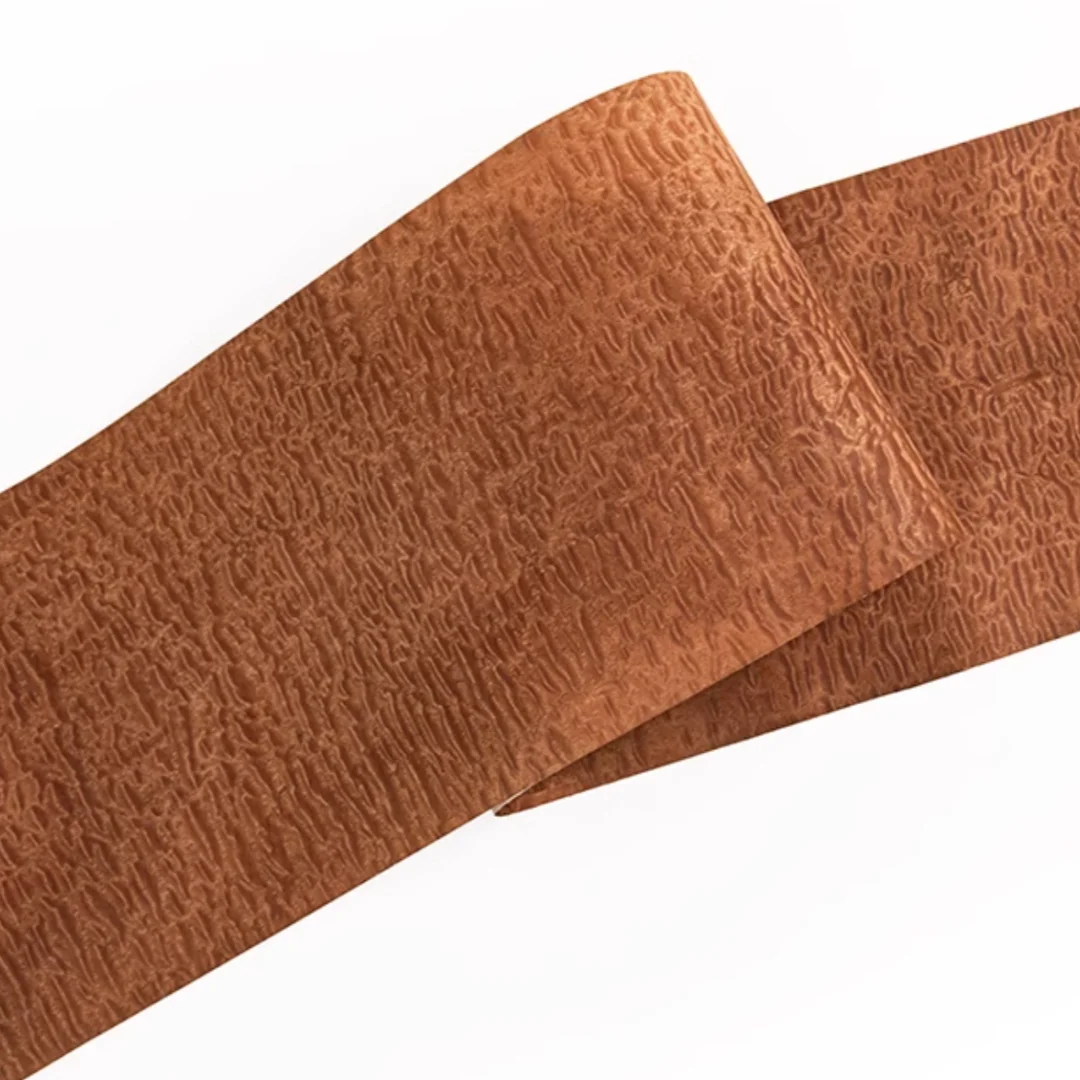 

Length:2.5m Width:300mm T:0.2mm Thin Natural Spherical Sapele Solid Wood Veneer Sheet Ideal for Furniture Home DIY Door Decor