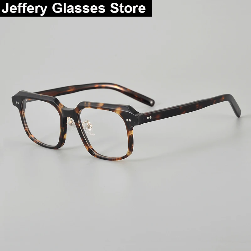 

Korea Big Square Acetate Glasses Frame Men Women Fashion Retro Ultralight Eyeglasses Myopia Prescription Reading Eyewear Gafas