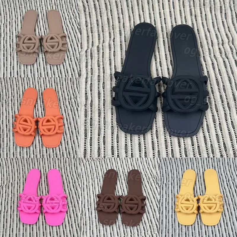 

Дизайнерские женские шлепанцы, летние резиновые тапочки, плоские желейные туфли, уличные водонепроницаемые женские слайдеры, зеленые, красные, размеры 35-42