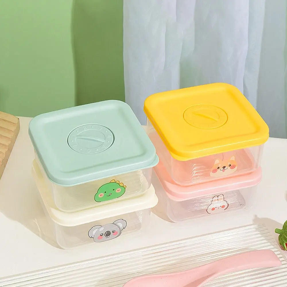 Food Grade Fresh-Keeping Box Grains Brown Rice Coarse Sub-Packing Package Microwave Oven Bento Fresh Food Storage Container