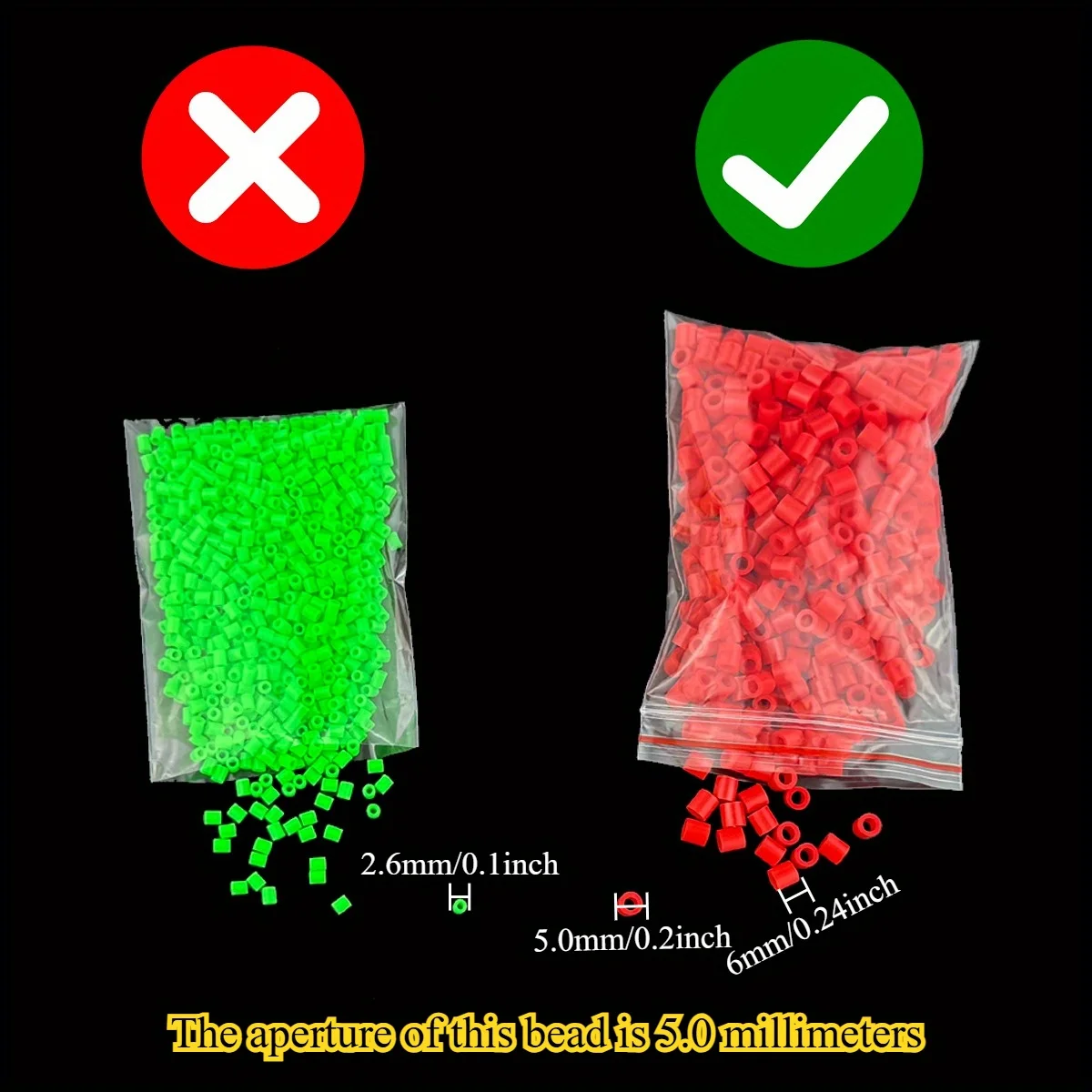 4000 pezzi di perline Hama 4 confezioni di perline fusibili da 5 mm Materiali per la produzione fatta a mano fai-da-te - Perline fusibili puzzle pixel creativi Giocattoli per bambini