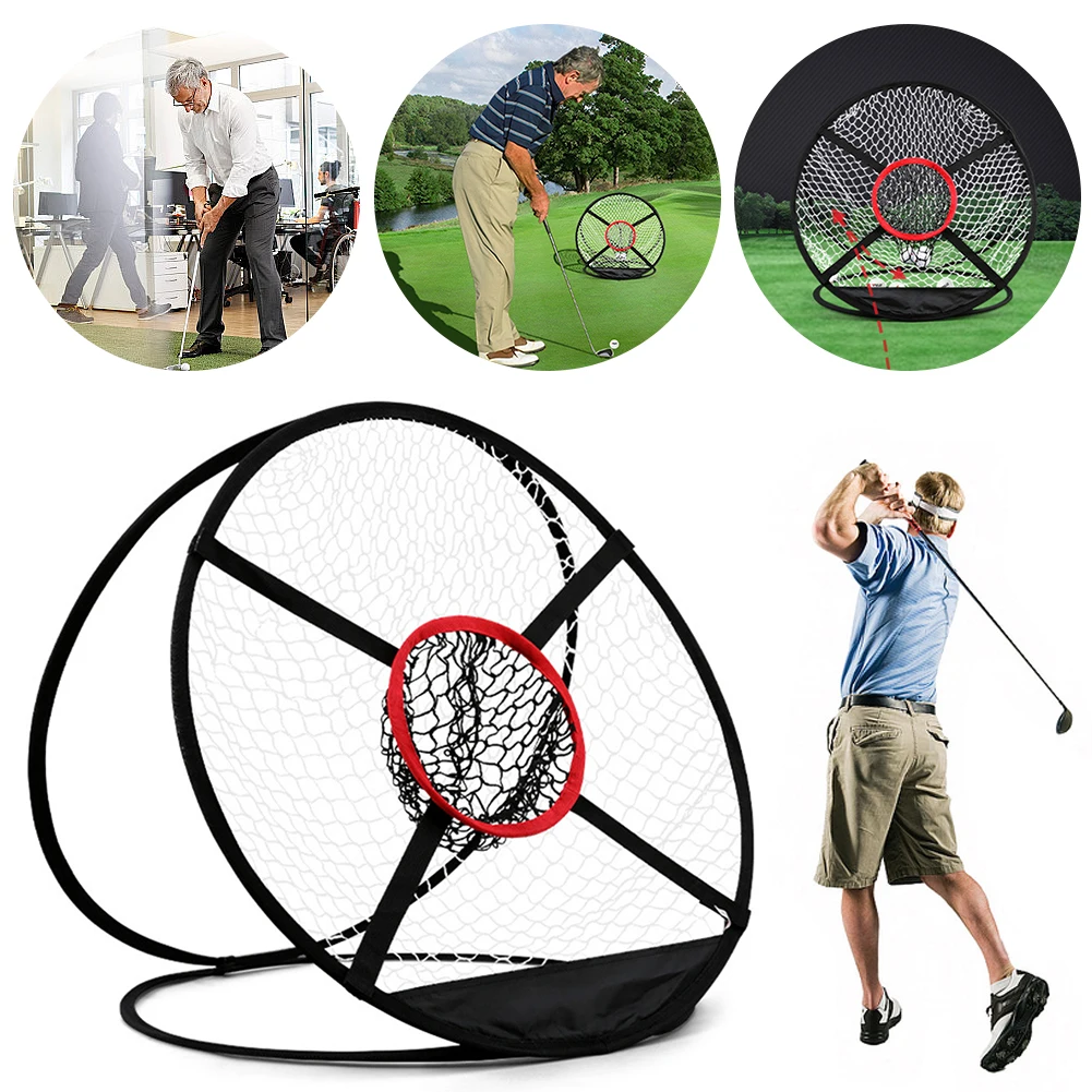 1-5 Pcs Golf Chipping Net Swing Trainer Indoor/Outdoor Chipping Pitching Cages Mats Golf Practice Net Golf Training Aids