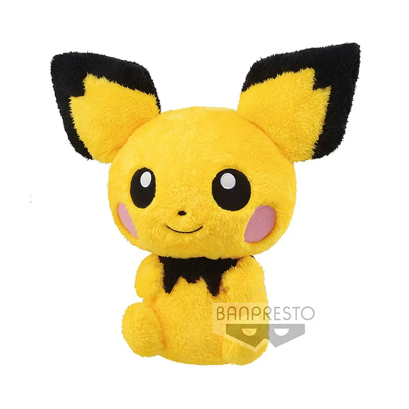 pokemon-original-pichu-plush-toy-warm-and-healing-fluffy-big-plushy-38cm-doll-toy