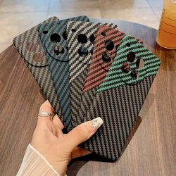 For  Oneplus Ace 3 Pro Phone Case Luxury Carbon Fiber Texture Cover  Oneplus Ace 3 Hard PC Matte Back Shell for Oneplus Ace 3V