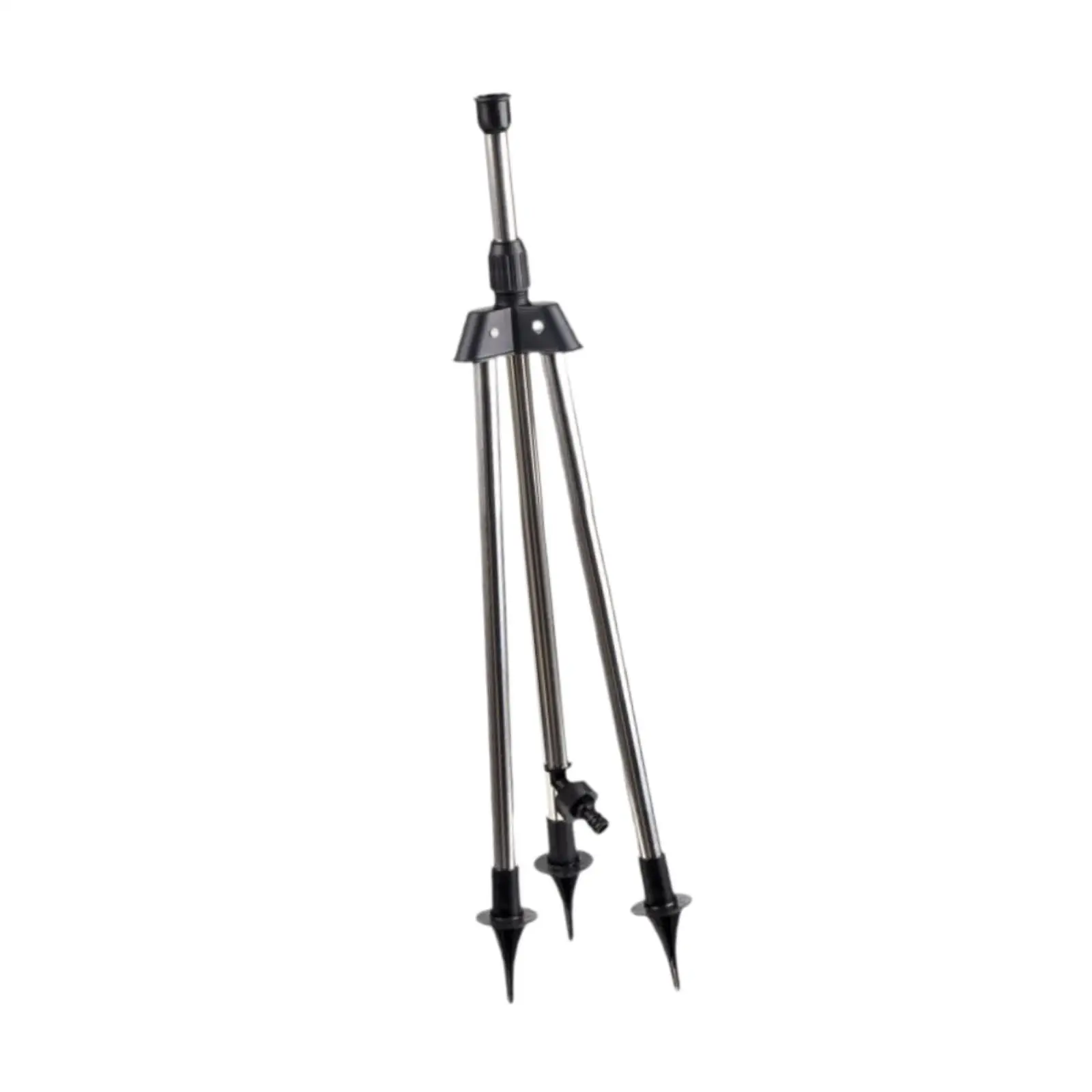 Adjustable Grass Water Sprinkler Tripod Durable Stainless Steel Irrigation Stand for Yard Garden 360 Rotate