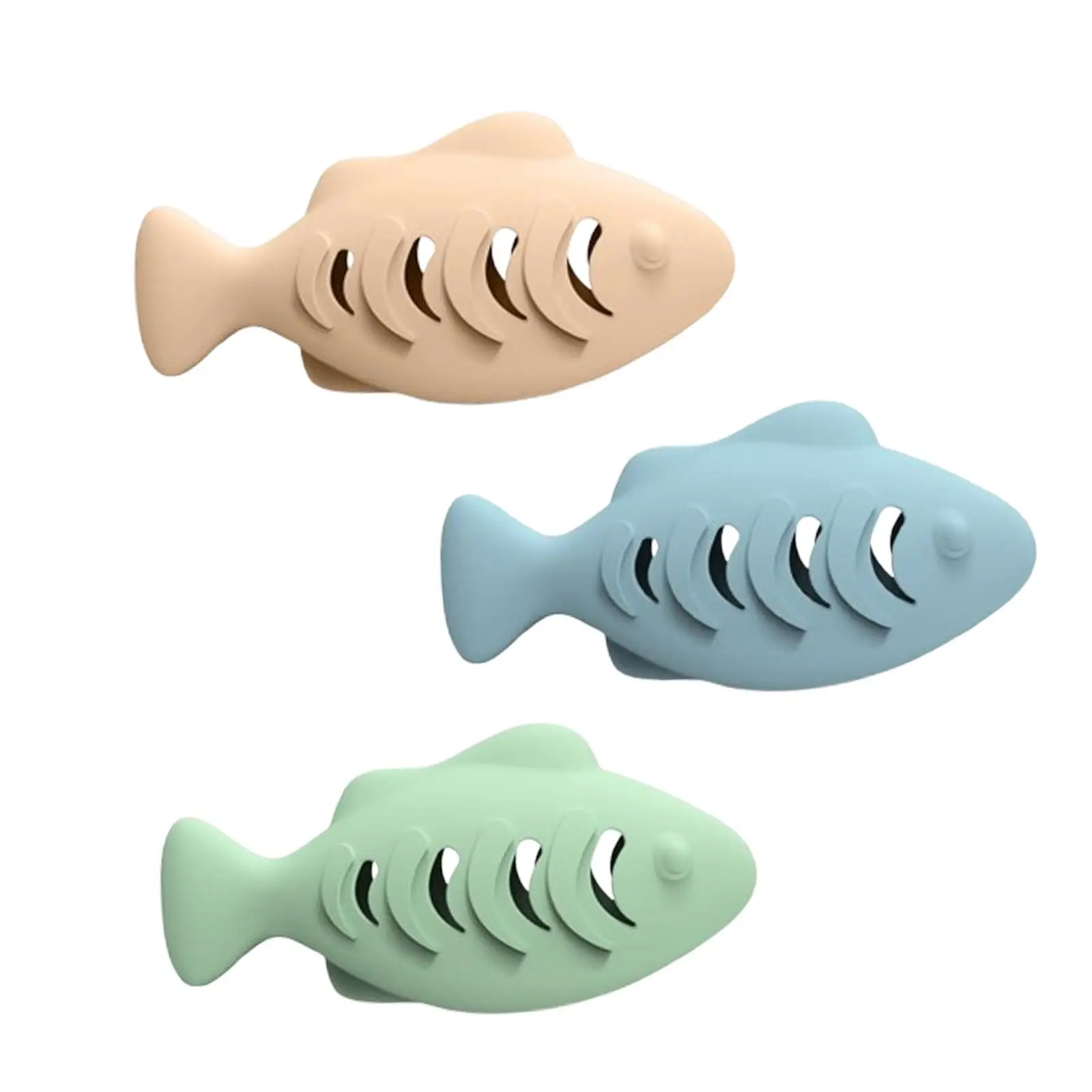 Fish Shape Cat Toothbrush Teething Toy for Indoor Cats Self Entertainment