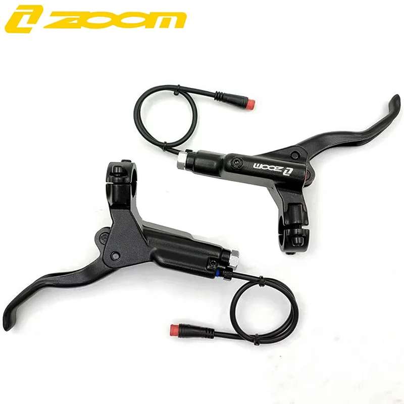 ZOOM E-Bike 4-Piston Hydraulic Disc Brakes Front & Rear Power-Off Bicycle Left Front Right Rear Hydraulic Disc Brake Bike Parts