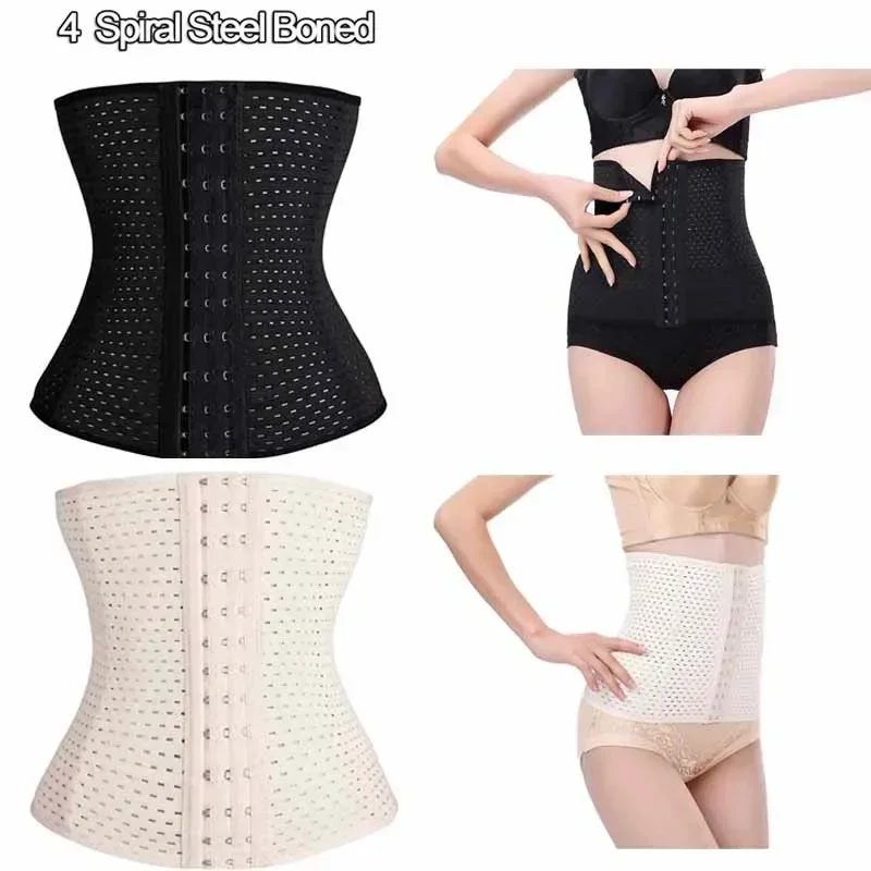 Cinchers de cintura para mujer, corsé para moldear el cuerpo, faja posparto para adelgazar el vientre, ropa moldeadora con correa