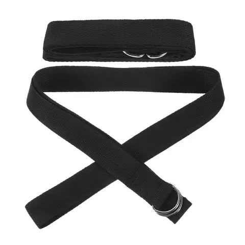 Yoga Stretching Strap 2 Pack Reusable Inelastic Soft Skin Friendly Exercise Belt for Gym Home Workouts