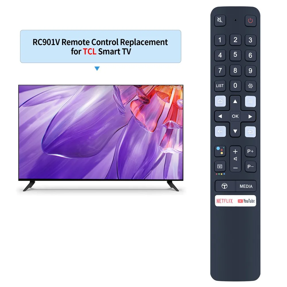 New RC901V FMR1 Voice Remote Control For TCL Android Smart TV 55S430 43S430