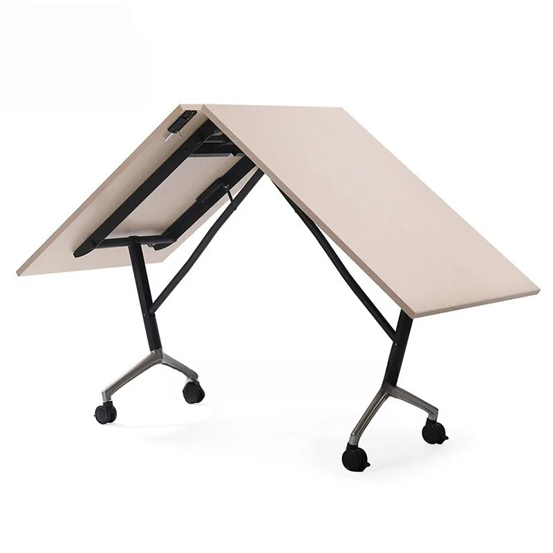 Multi-person staff meeting Large training table, large conference strip reception table, hotel meeting room negotiation  table