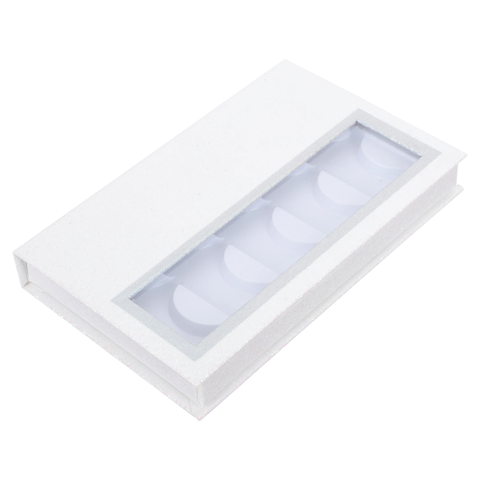 

1 pc Portable False Storage Box Open Window Lightweight Lash Organizer Book-Shaped Eyelash Case For Bag Wallet Makeup