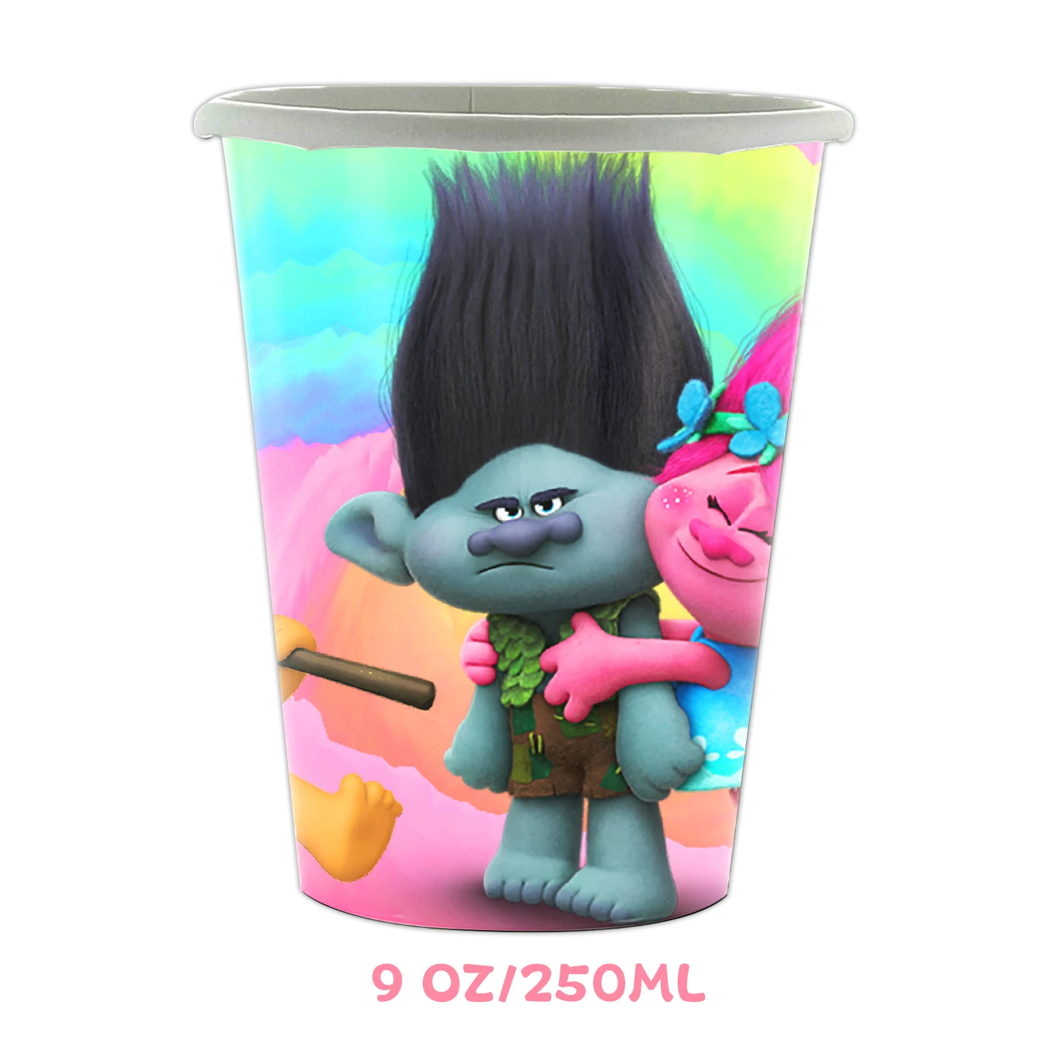 TROLLS Magic Hair Elf Theme Birthday Party Decoration Trolls World Tour Supplies Disposable Napkin Cup Cutlery Baby Shower