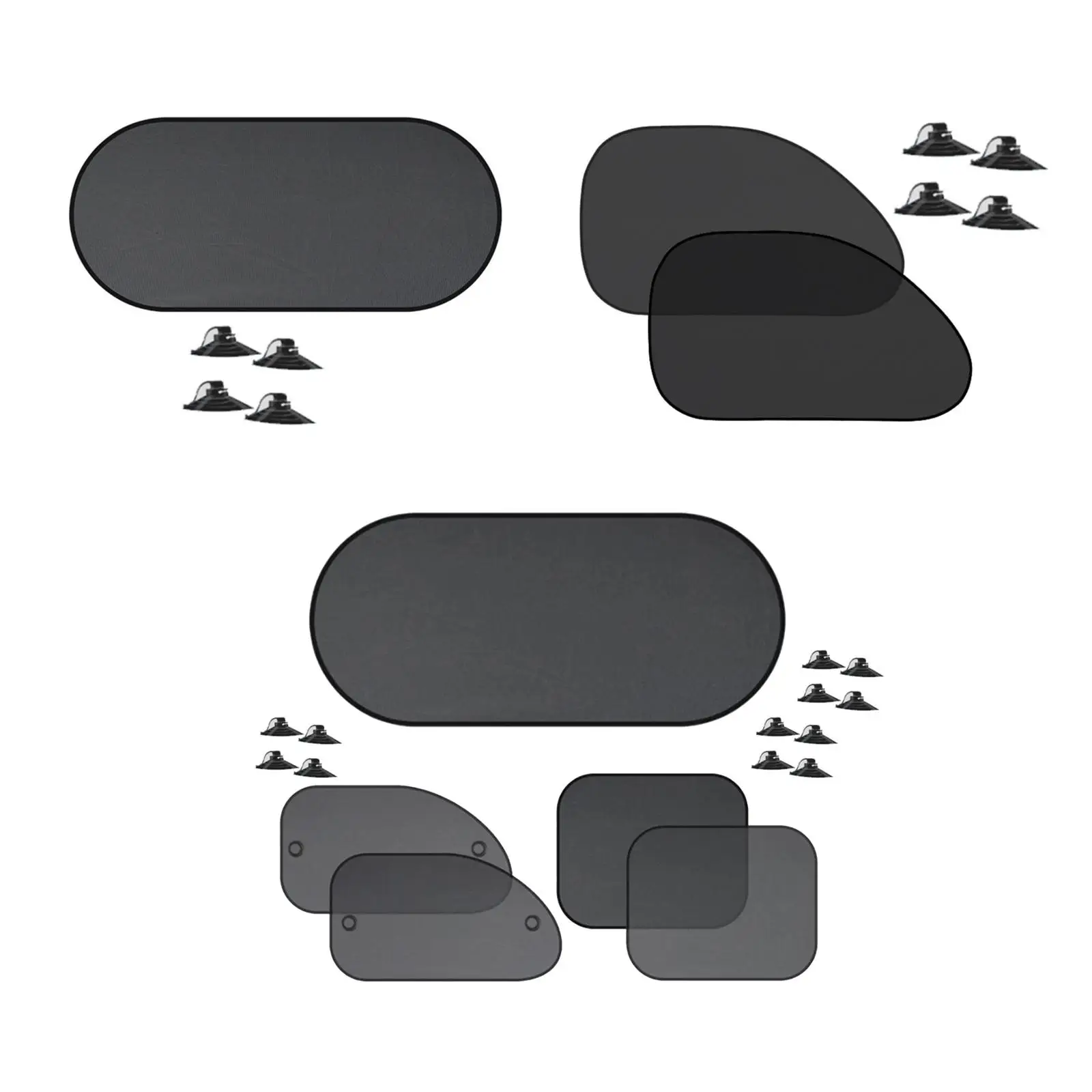 Car Window Mesh Screens Net Car Sun Shade Automotive Accessories for Protecting Passengers from Heat and Glare Breathable