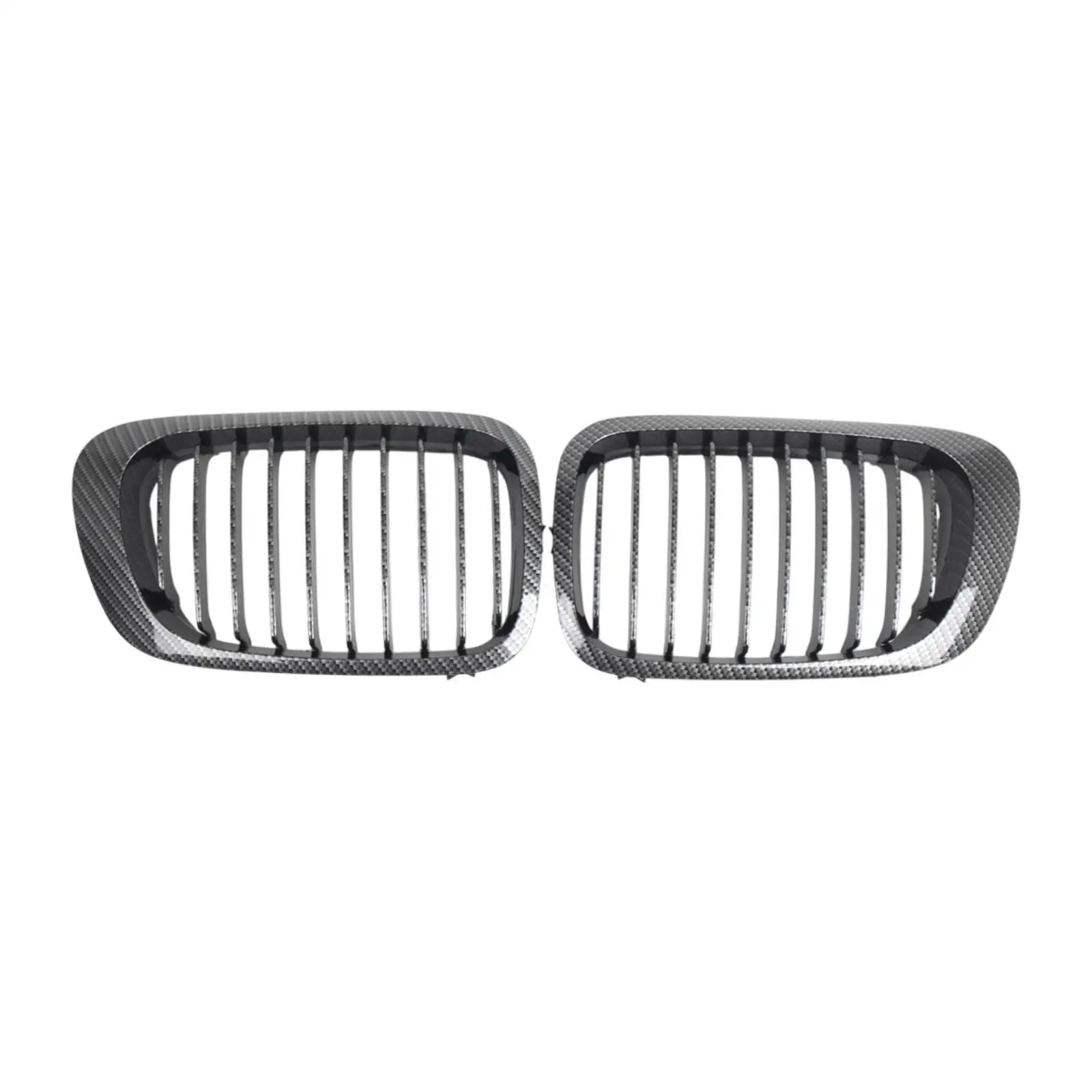 2x قطع غيار شوايات الكلى الأمامية للديكور الخارجي سهلة التركيب 51138208686   لملحقات السيارات BMW E46