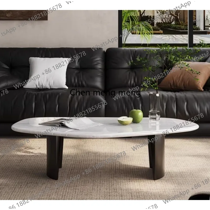 Italian minimalist marble special-shaped coffee table living room home, new, creative tea table
