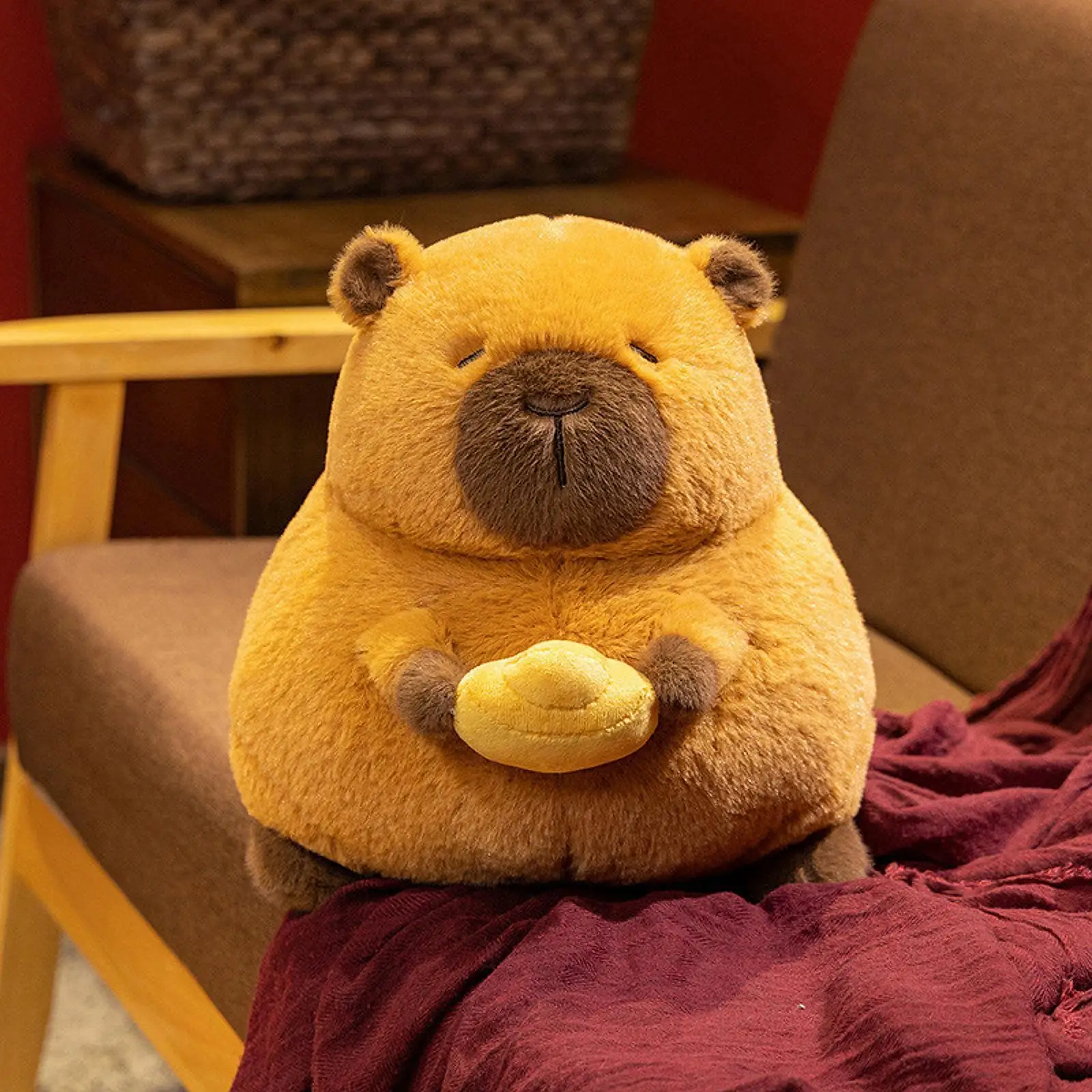

Simulation Capybara Plush Toy Stuffed Animal Toy for Family Friend Adults