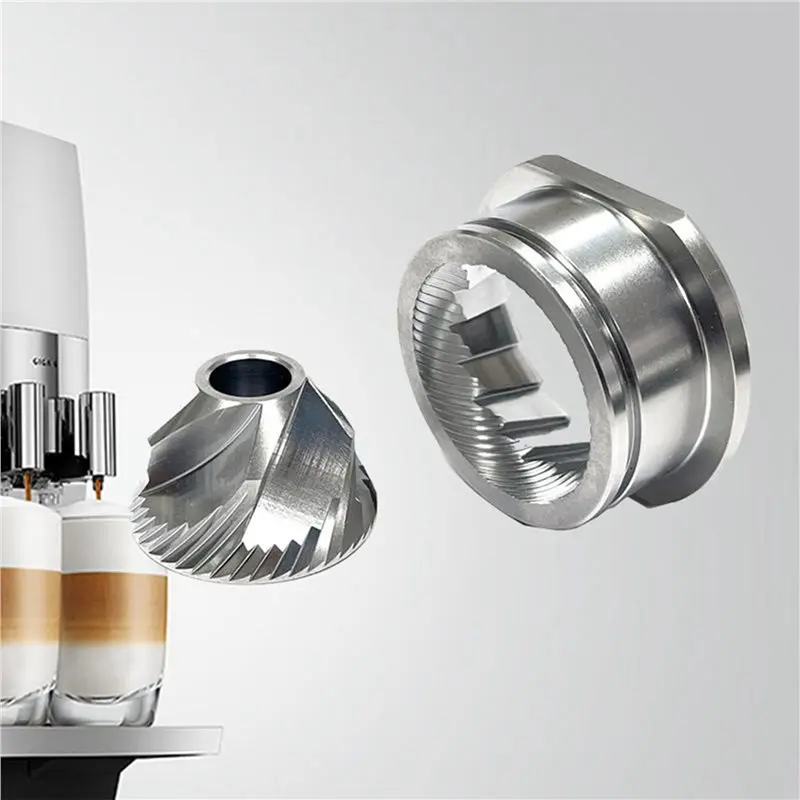 A74E-2X Replacement Stainless Steel Conical Grinder Burr Set, 48Mm Spares Accessories For Saeco Magic / Royal/ Strato