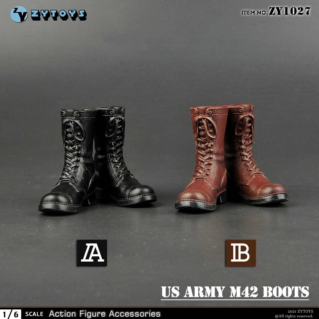 Zytoys zy1027 1/6 escala do exército dos eua m42 botas de combate soldado masculino sapatos ocos modelo caber 12 ''figura ação corpo bonecas