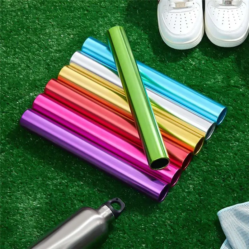 RTENTE-8Pcs Aluminum Relay Batons Sports Field Race Batons For Track And Field Races, Gym, Running