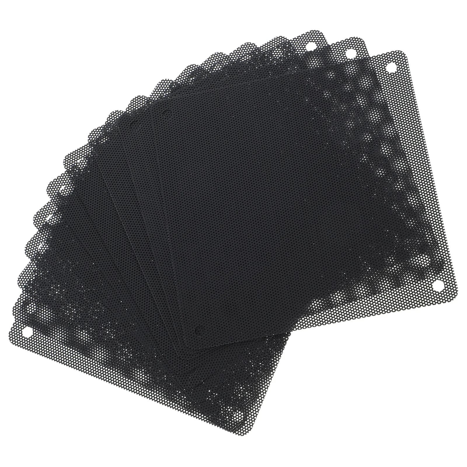 

10pcs Fan Mesh For Computer Case Cooler Dust Cover Fine Mesh Design Easy Installation Compatible With Pc Accessory Hardware