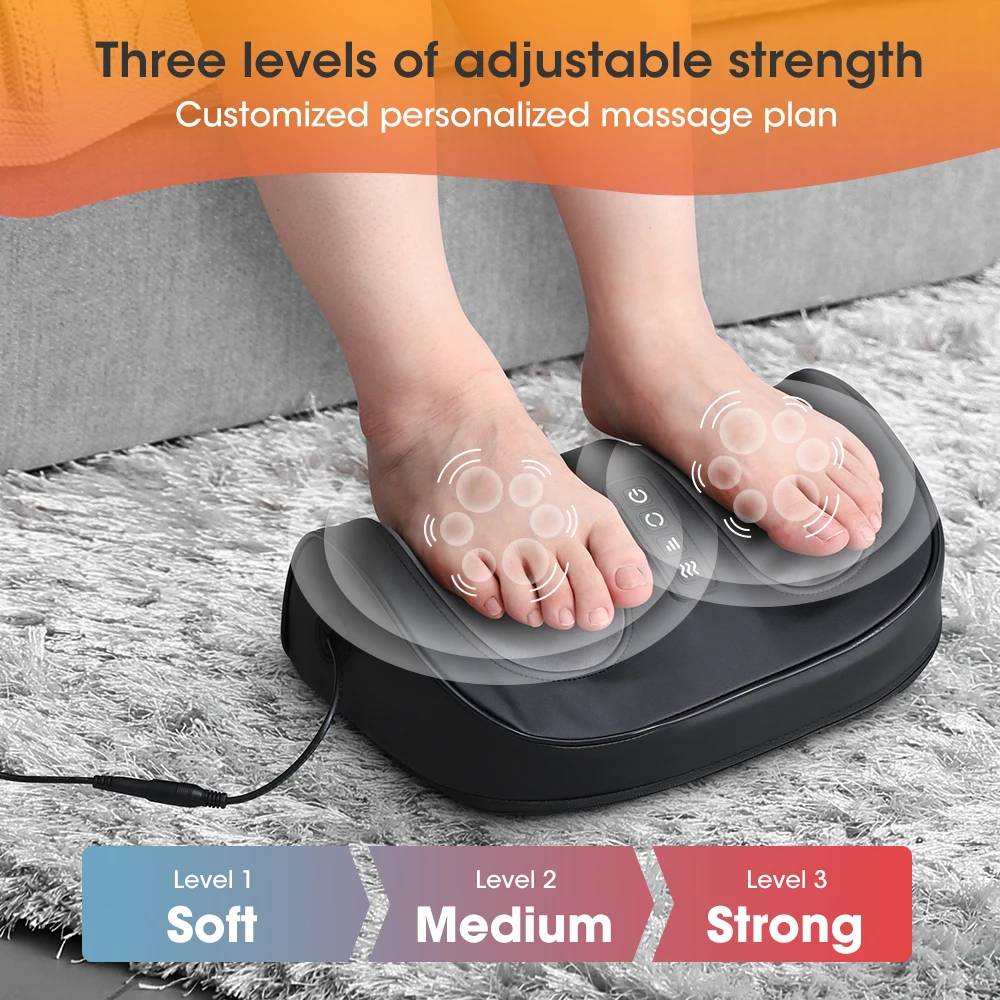 Electric Foot Massager Knead Rolling Pressing Fully Automatic Sole Massage SPA Promotion  Blood Circulation Relieves Fatigue