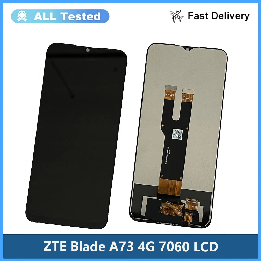 

6.6 Inch Black For ZTE Blade A73 4G 7060 LCD DIsplay Touch Screen Digitizer Panel Assembly Replacement LCD Parts