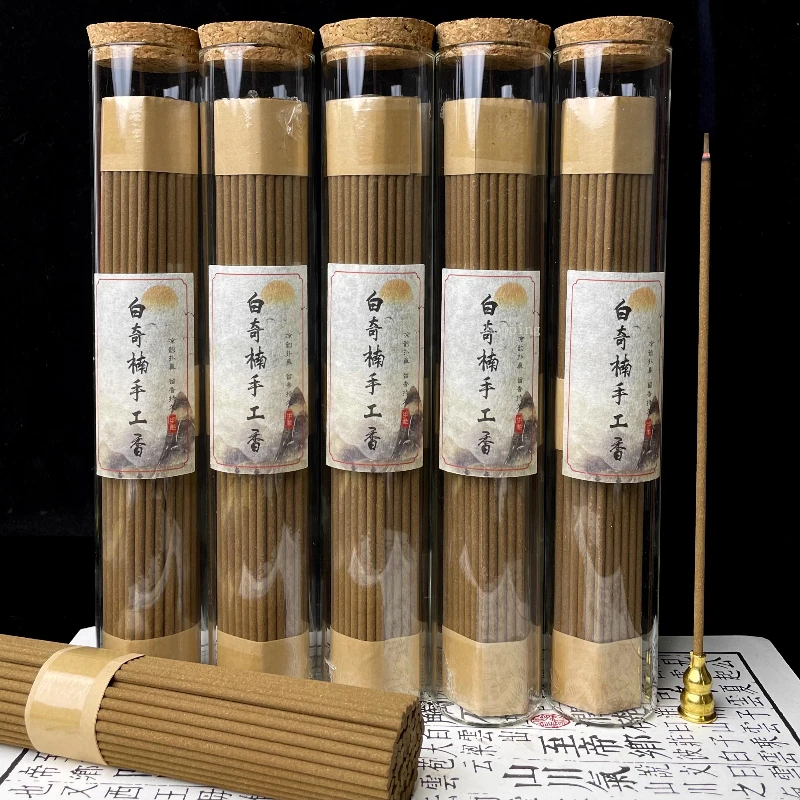 Incienso blanco Natural Qi Nan Agarwood hecho a mano, Material antiguo Qi Nan para el hogar para purificar el aire y eliminar el olor, Joss Stick
