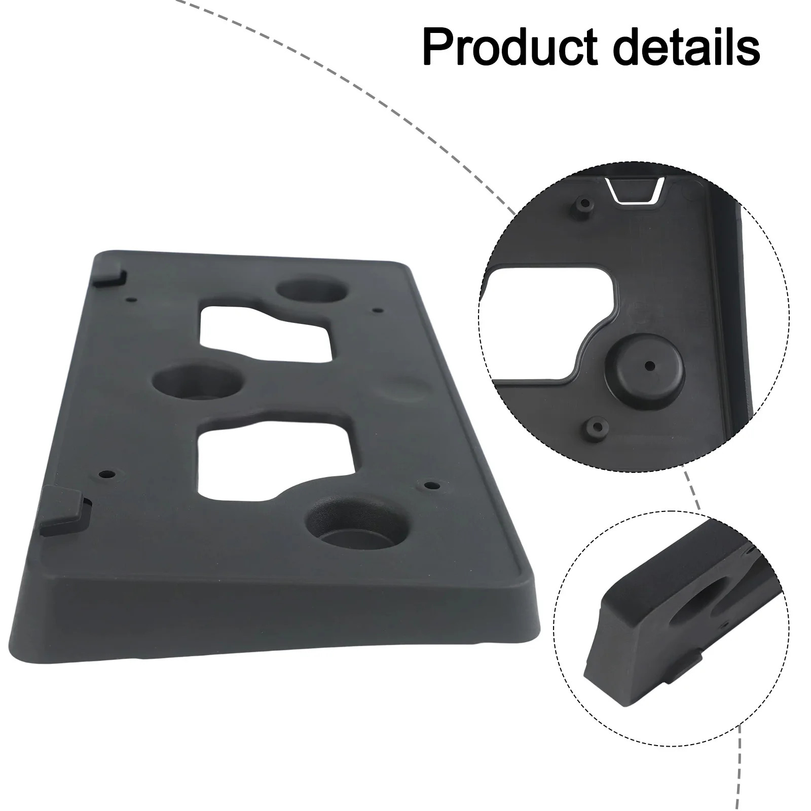 Robust Front License Plate Mounting Bracket for Ford For Bronco Sport 2021 2024 OEM Part M1PB17A385AA Made from ABS