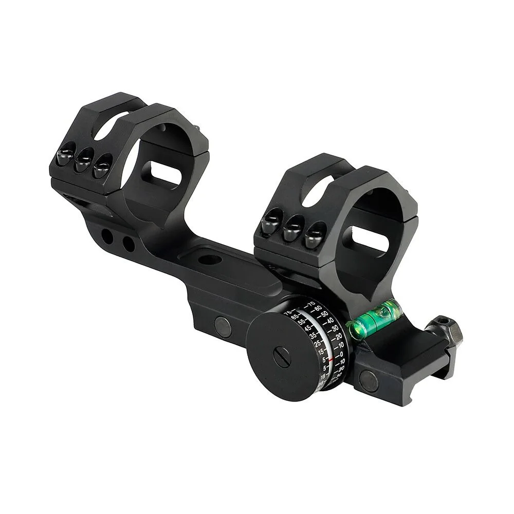 

30mm 35mm Integral Hunting Scope Mount Rings Picatinny Rail High Profile with Angle Cosine Indicator Kit Bubble Level