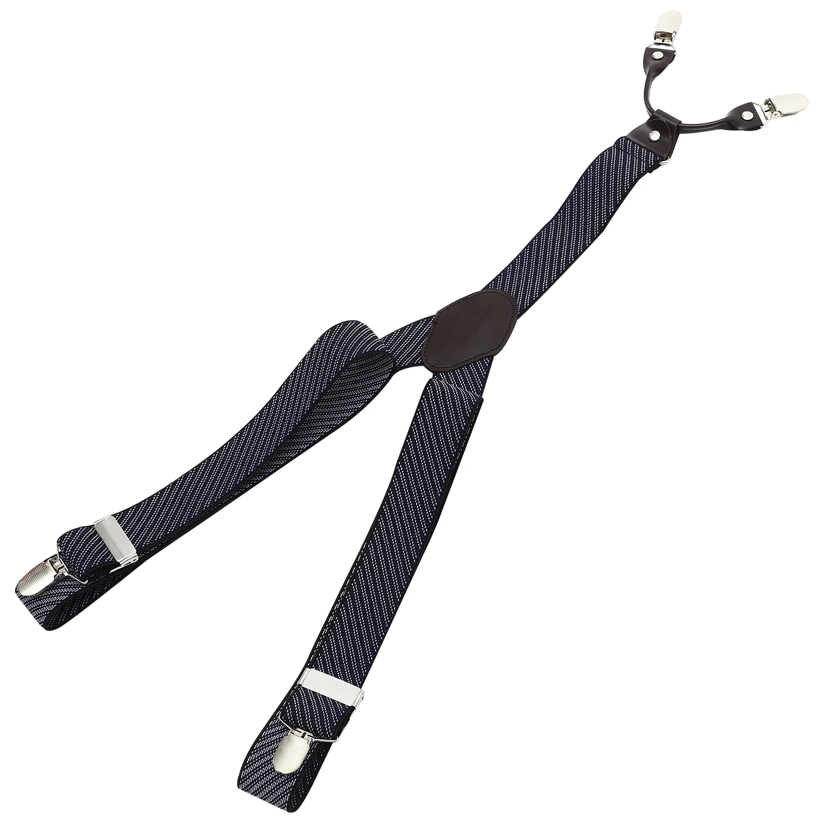 

High Grade Polyester Mens Pant Suspender Heavy Duty Elastic Strap Comfortable Suit Accessory Adjustable Jean Clip