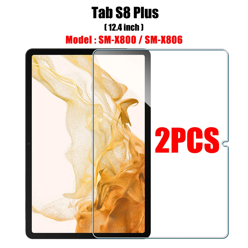 2PCS Gehard Glas Screen Protector voor Samsung Galaxy Tab S8 Ultra Plus S6 Lite S7 Fe A7 Lite a8 S9 A9 Tablet Accessoires Film - afbeelding 1