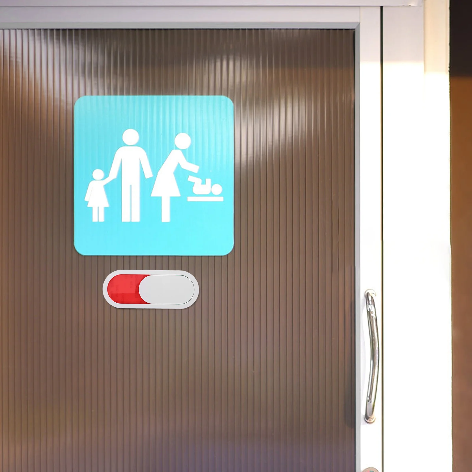 

5Pcs Door Status Sign Occupied Vacant Indicator for Bathroom Office Room Privacy Sliding Panel Communication Tool