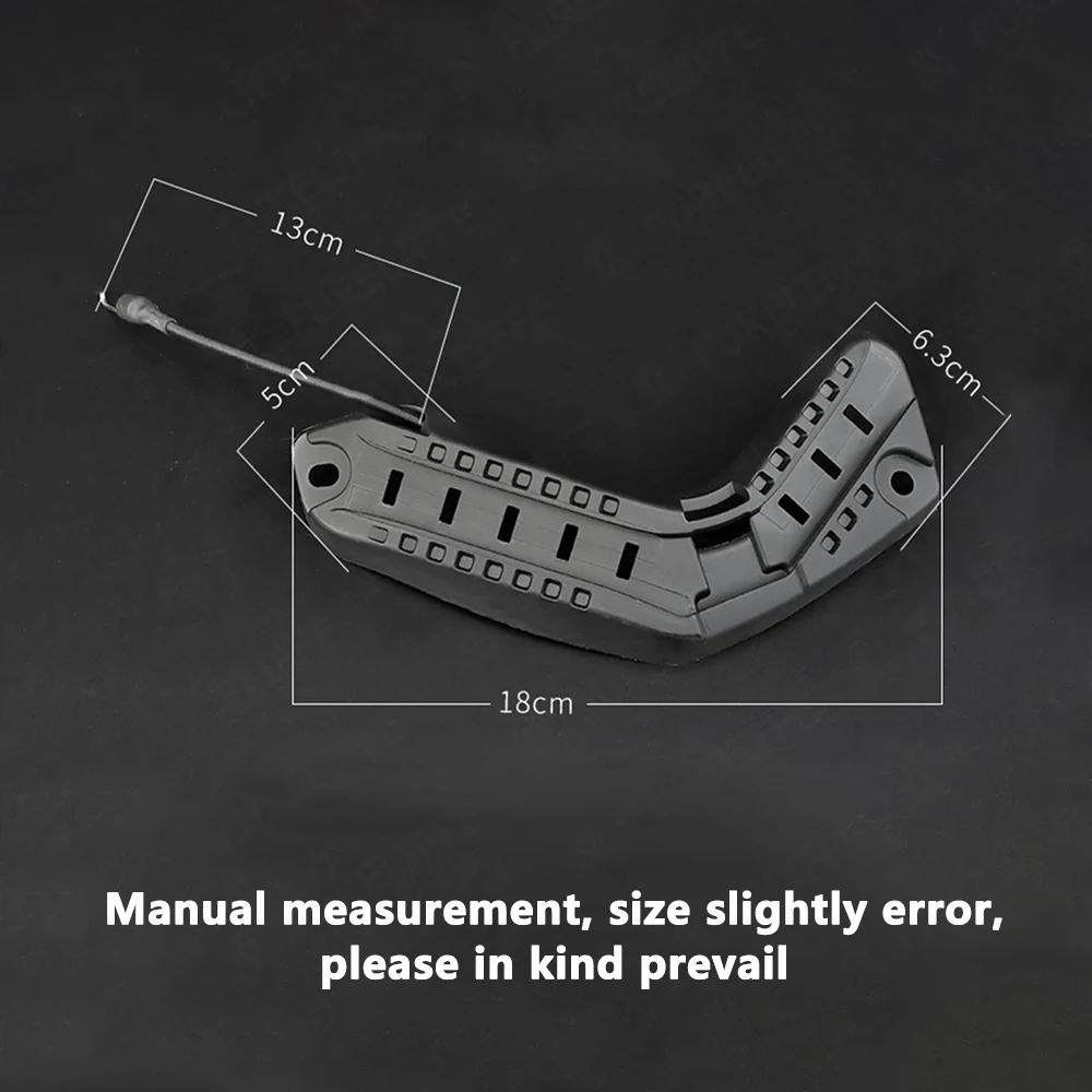 VULPO FAST Helmet Side Guide Rail ARC Helmet Mount Rail Tactical Exercise Airsoft Game Lighting Headlamp,Earphone Fixing Bracket