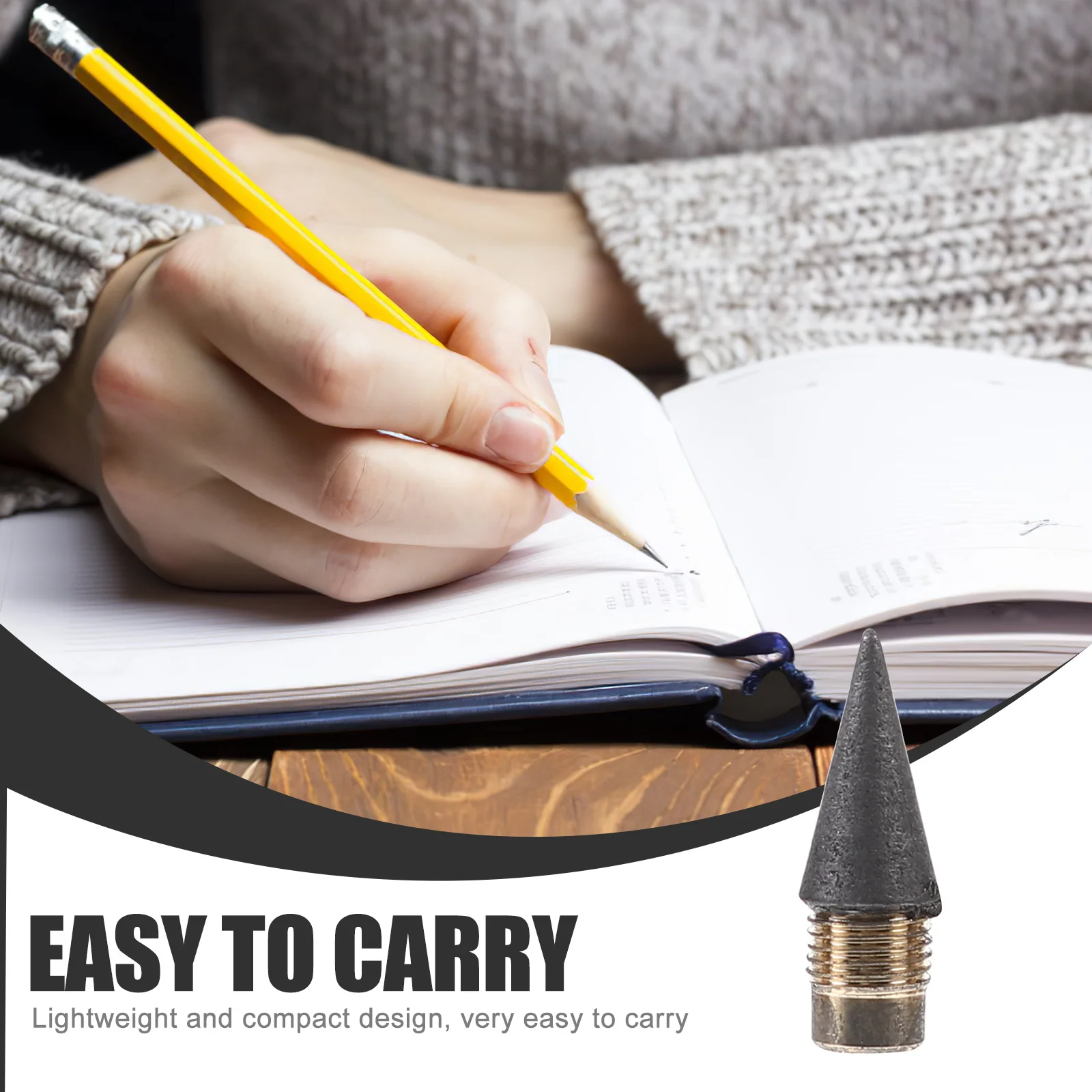 

Infinite Pencil Refill Heads 30pcs Inkless Writing Nibs Replaceable Core for Portable Writing Smooth Pencil Replacement Supplies