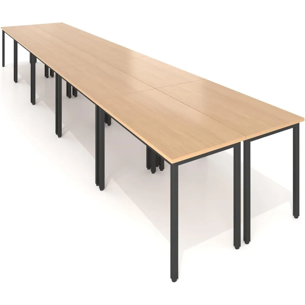 Conference Tables 20 ft for Meeting Room Study Writing Podcast Table for 24 People Modern Natural ,10PCS ,236.2