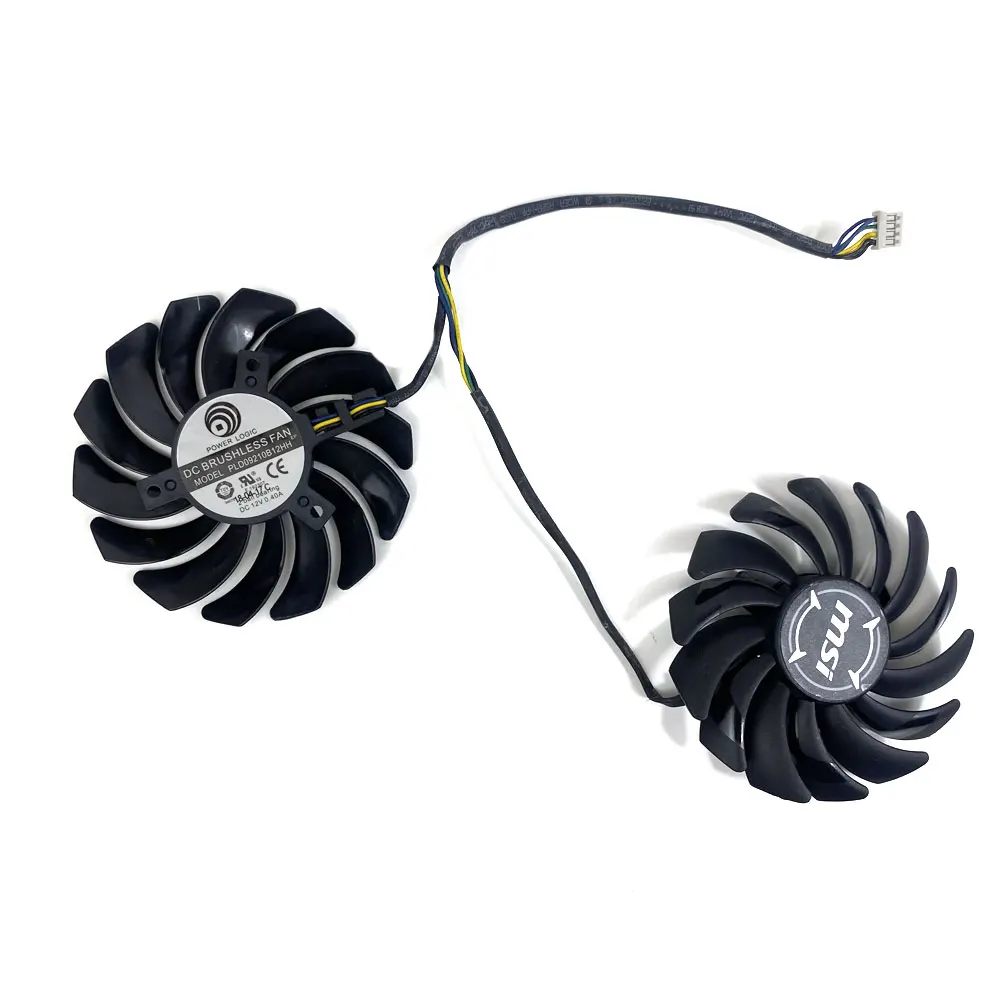 2pcs 87MM PLD09210B12HH 4Pin Graphics card fan for MSI ARMOR RX470 RX 480 RX570 RX580 Graphics Video Card Cooling Fans