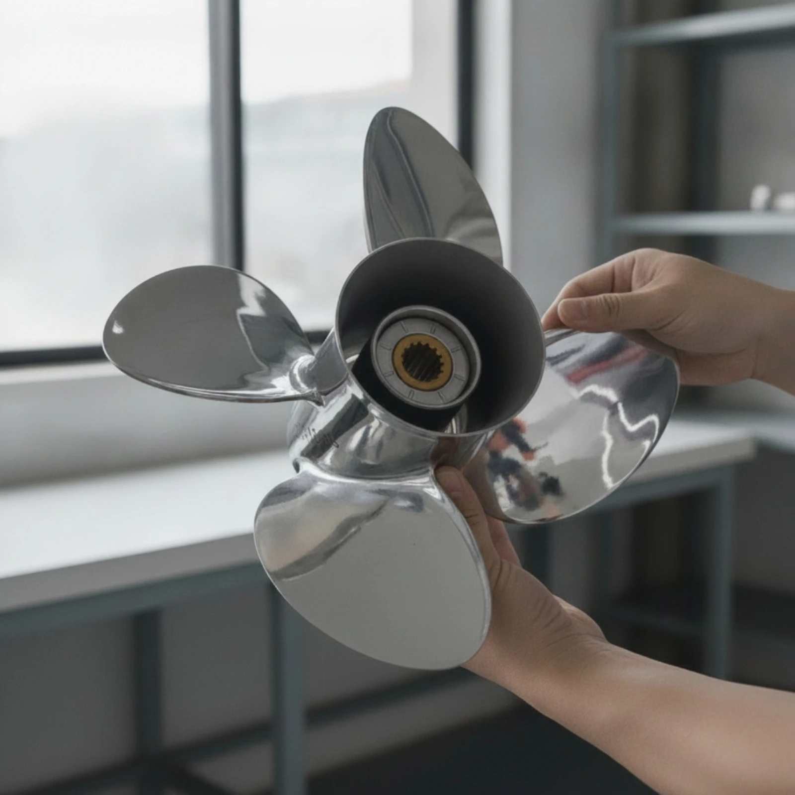 Четырехлопастной гребной винт – обзор и цена Outboard Motor Propeller Stainless