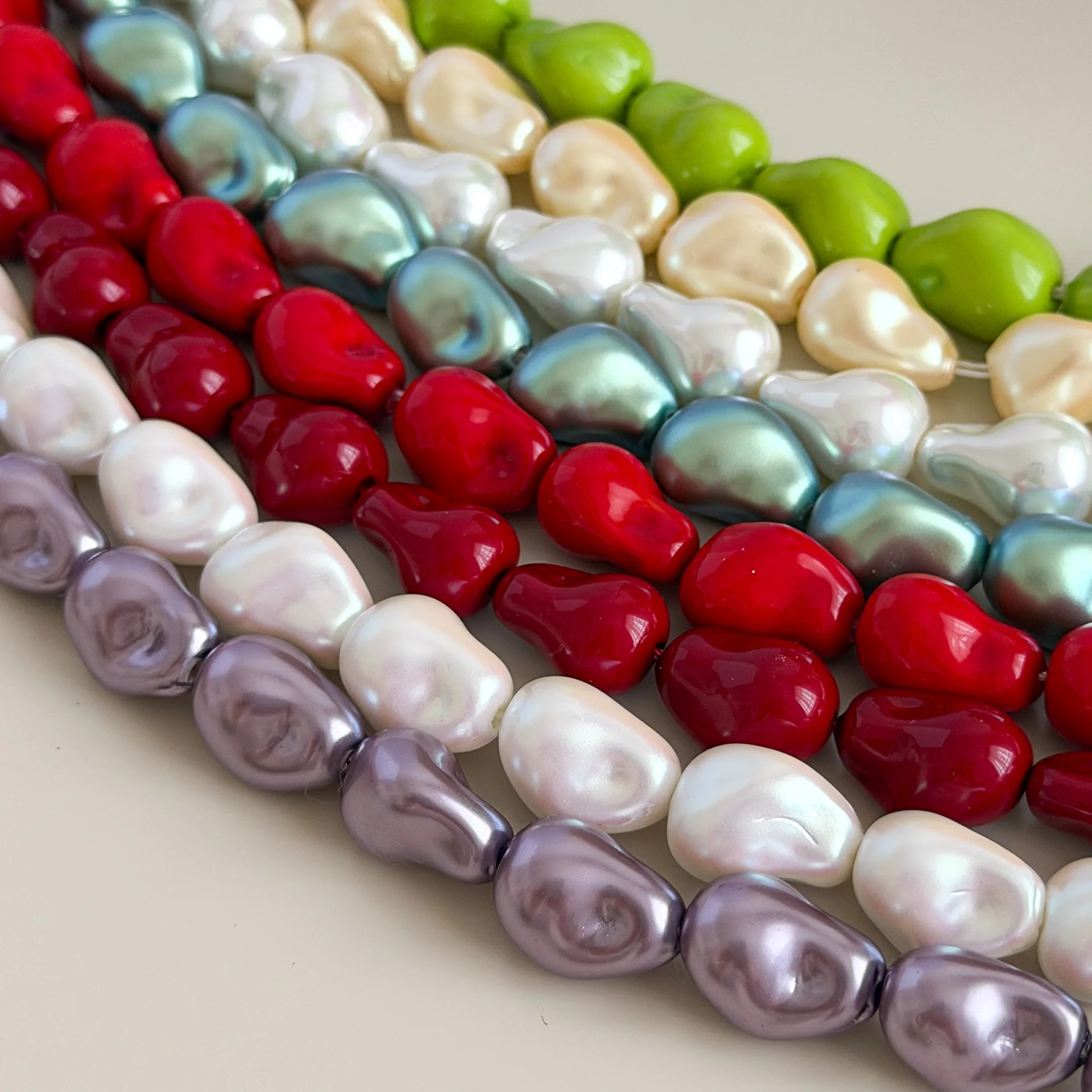 Irregular Baroque Shell Faux Pearl Loose Beads Natural Baroque Style Necklace Semi-Finished DIY Jewelry Making Accessories