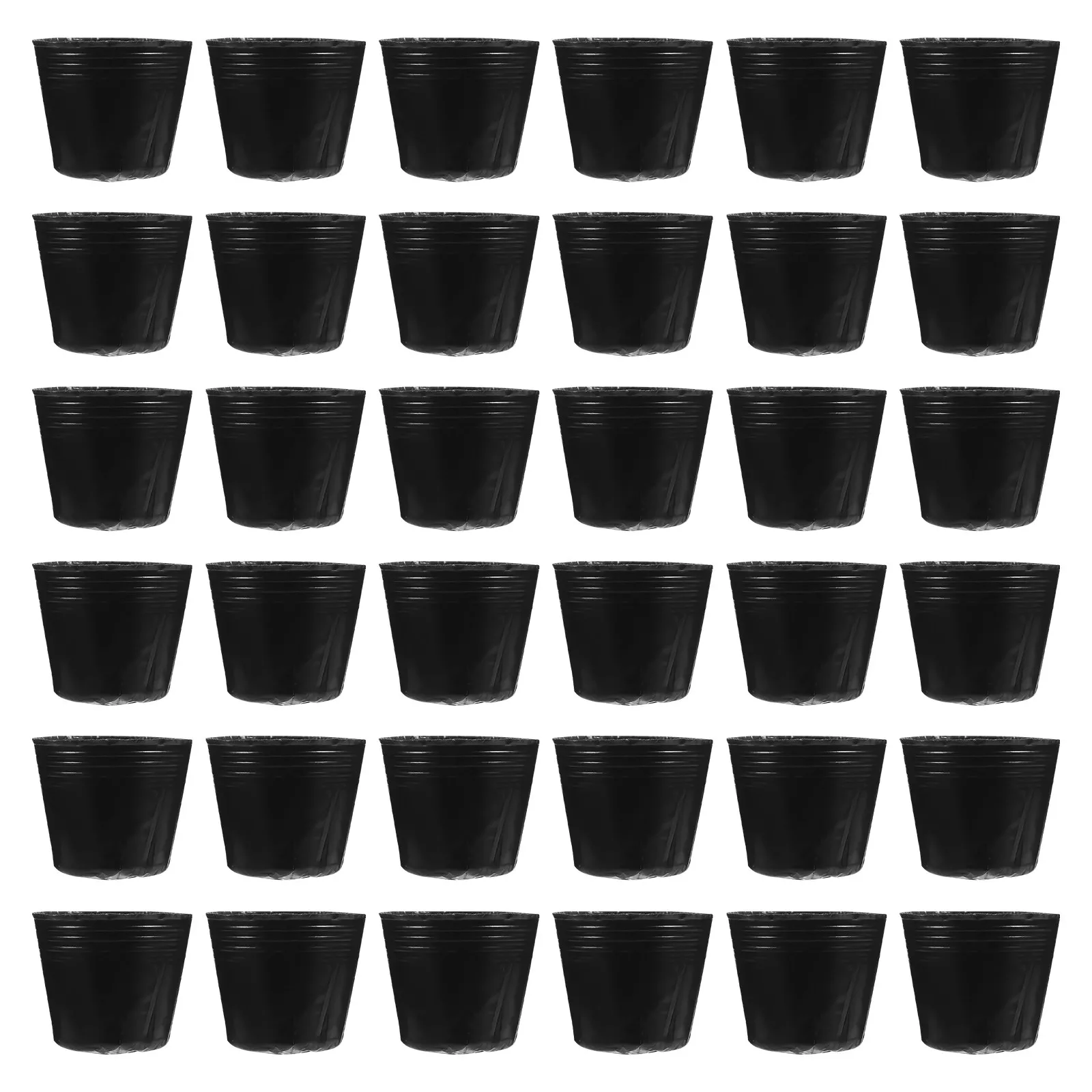 100Pcs Pe Planting Bags Sturdy Seedling Cups with Drainage for Perennials Succulents Houseplants Planting Bag Nutrient Bowl