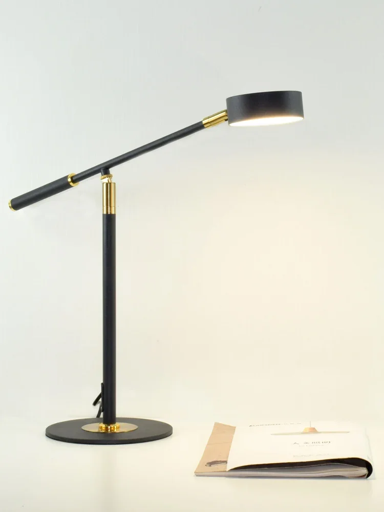 

American modern simple light luxury office dedicated hotel business desk long arm designer work eye protection desk lamp