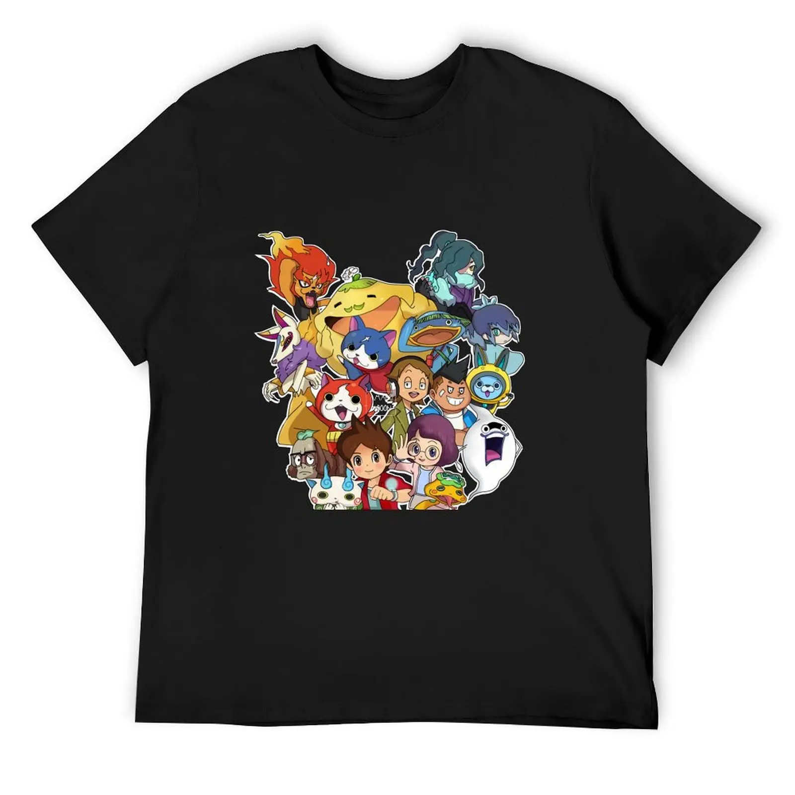 Yo-Kai Watch Stickers Yokai Watch T-Shirt anime t shirts graphics korean fashion t shirt men 100℅ cotton