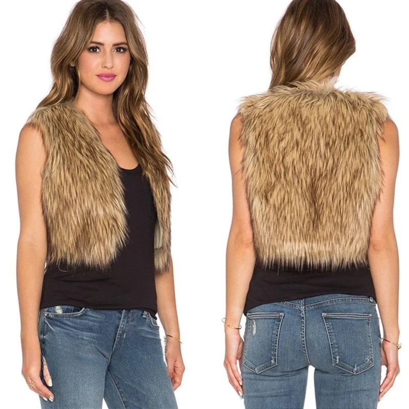 

Женский жилет из искусственного меха (имитация меха белки), V-образный вырез, без рукавов, с завязками на талии, осенне-зимняя новинка, модный.