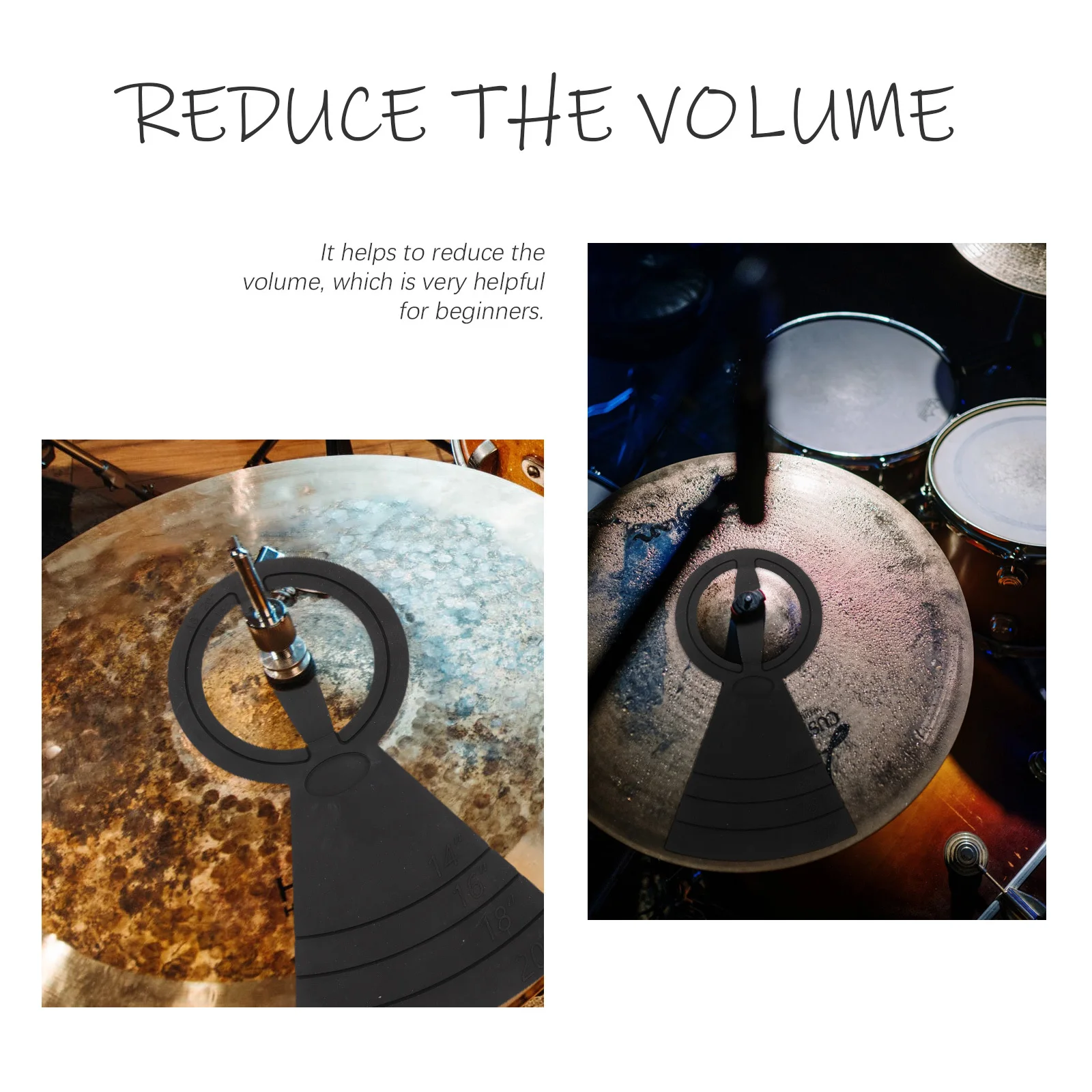 

Drum Set Practice Muffler Pad Rubber Durable Flexible Noise Reducer Protective Mute Pad for Drum Instruments